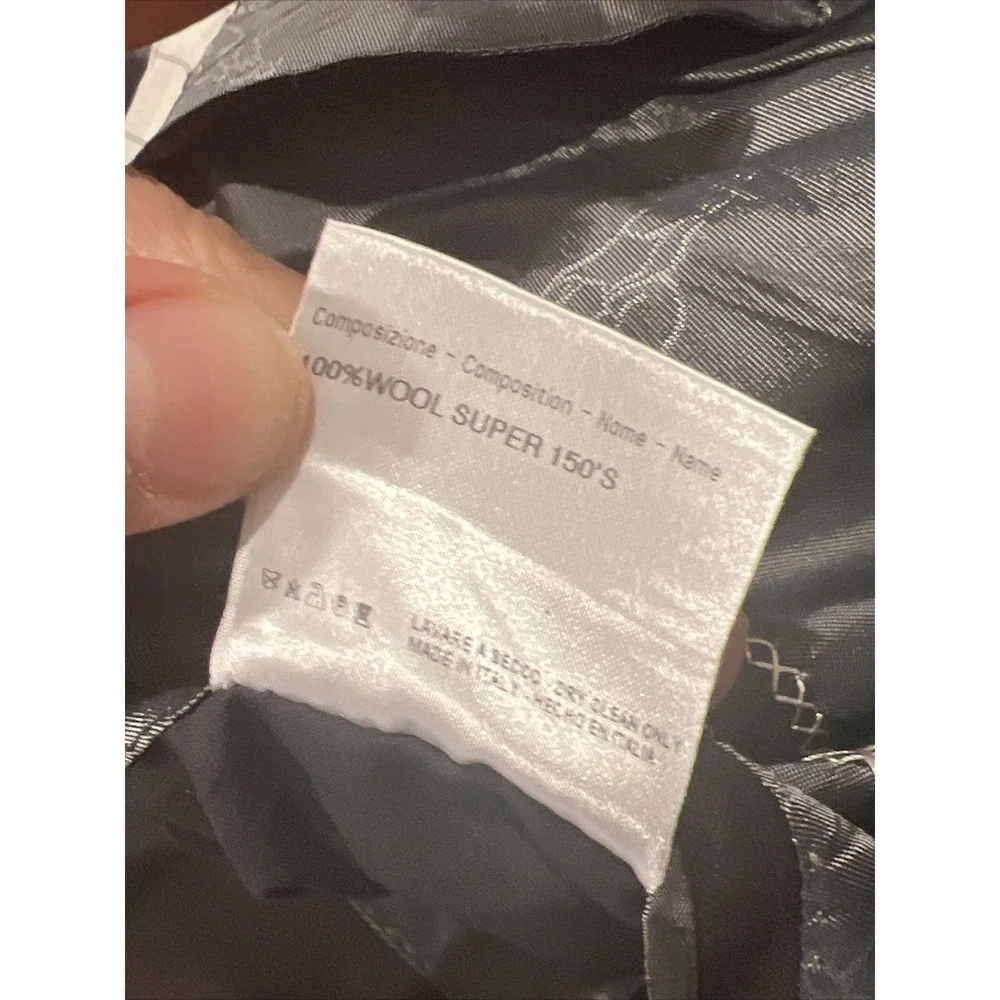 Brioni Super 150s Parlamento Size 48L In Black Brownish Made In Italy READ NOTES
